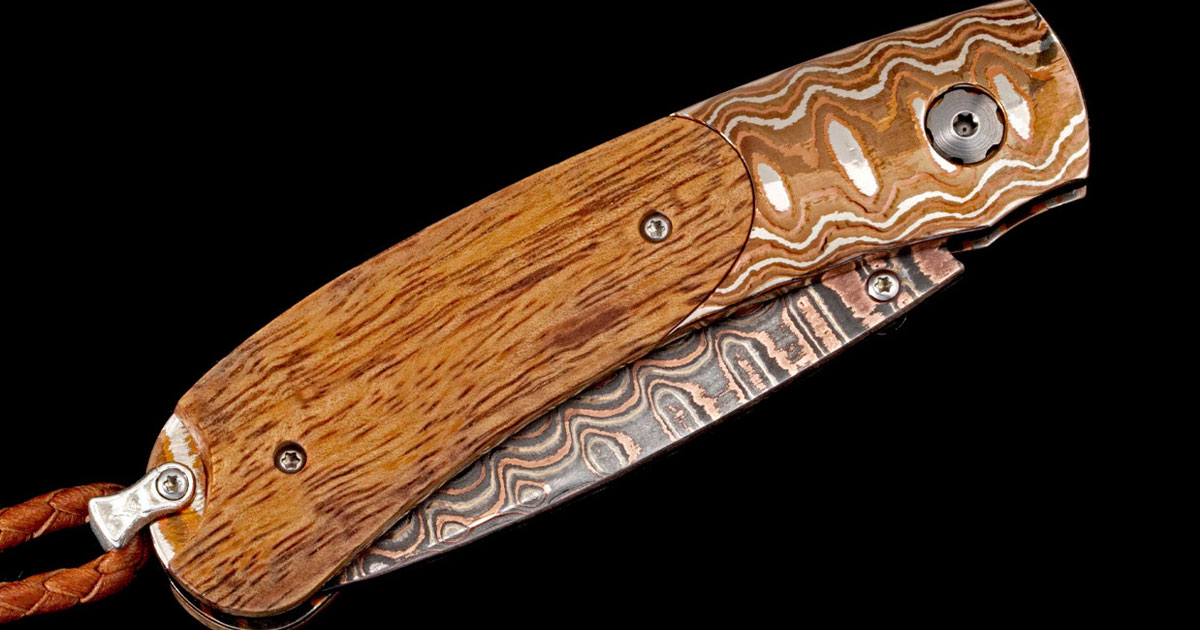 Custom 6 inch chefs knife, spalted birch